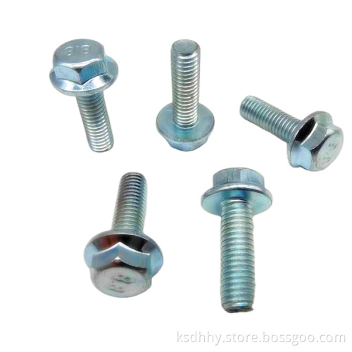 Gb5783 Hex Flange Bolts With Tooth Screw Cushioned
